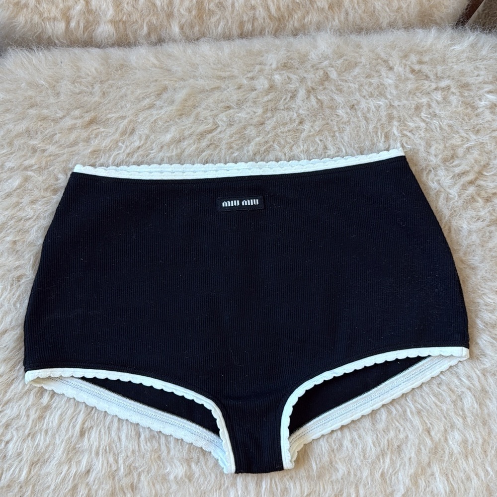 Miu Miu Mini Logo Lounge Shorts